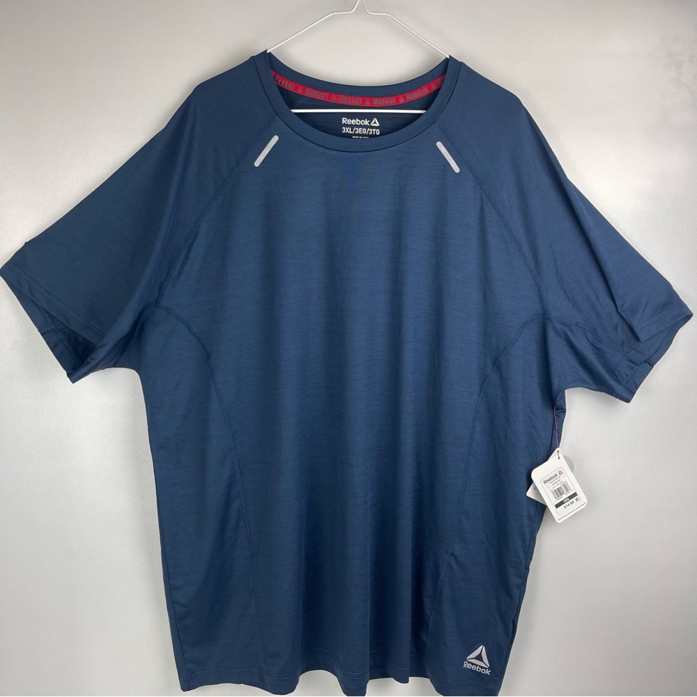 Reebok mens No Obstacles‎ performance tee.  NWT.  Navy.  Size 3XL